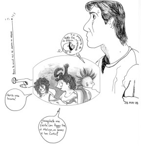 una melodía dentro del dibujo, 4:15am