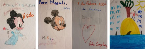 obsequios_dibujos de Gustavo D, Arzu MA e Iván Alfonso RM