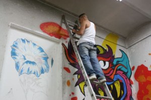 el padua en la escalera